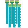 Teacher Created Resources® Teal (solid) Scalloped Border Trim, 35 Feet Per Pack, 6 Packs