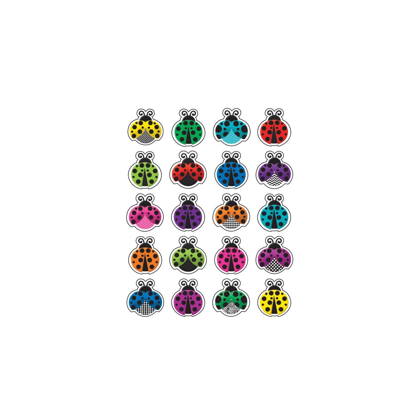 Teacher Created Resources® Colorful Ladybugs Stickers, Pack of 120