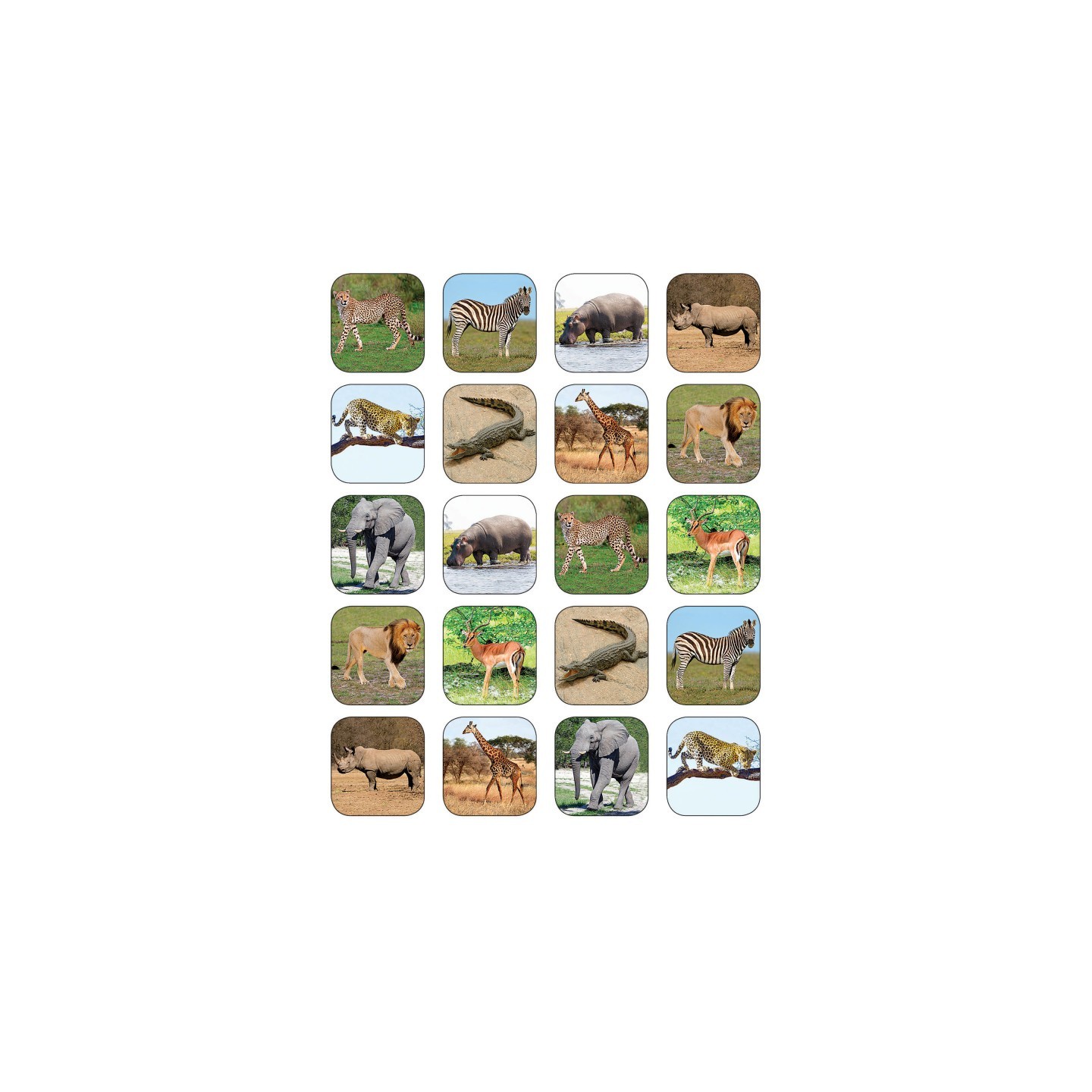 Teacher Created Resources® Safari Animals Stickers, Pack of 120