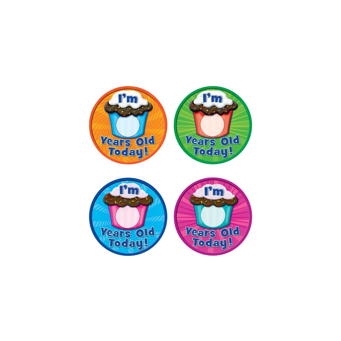 Teacher Created Resources® I Am __ Years Old Today WearEm Badges