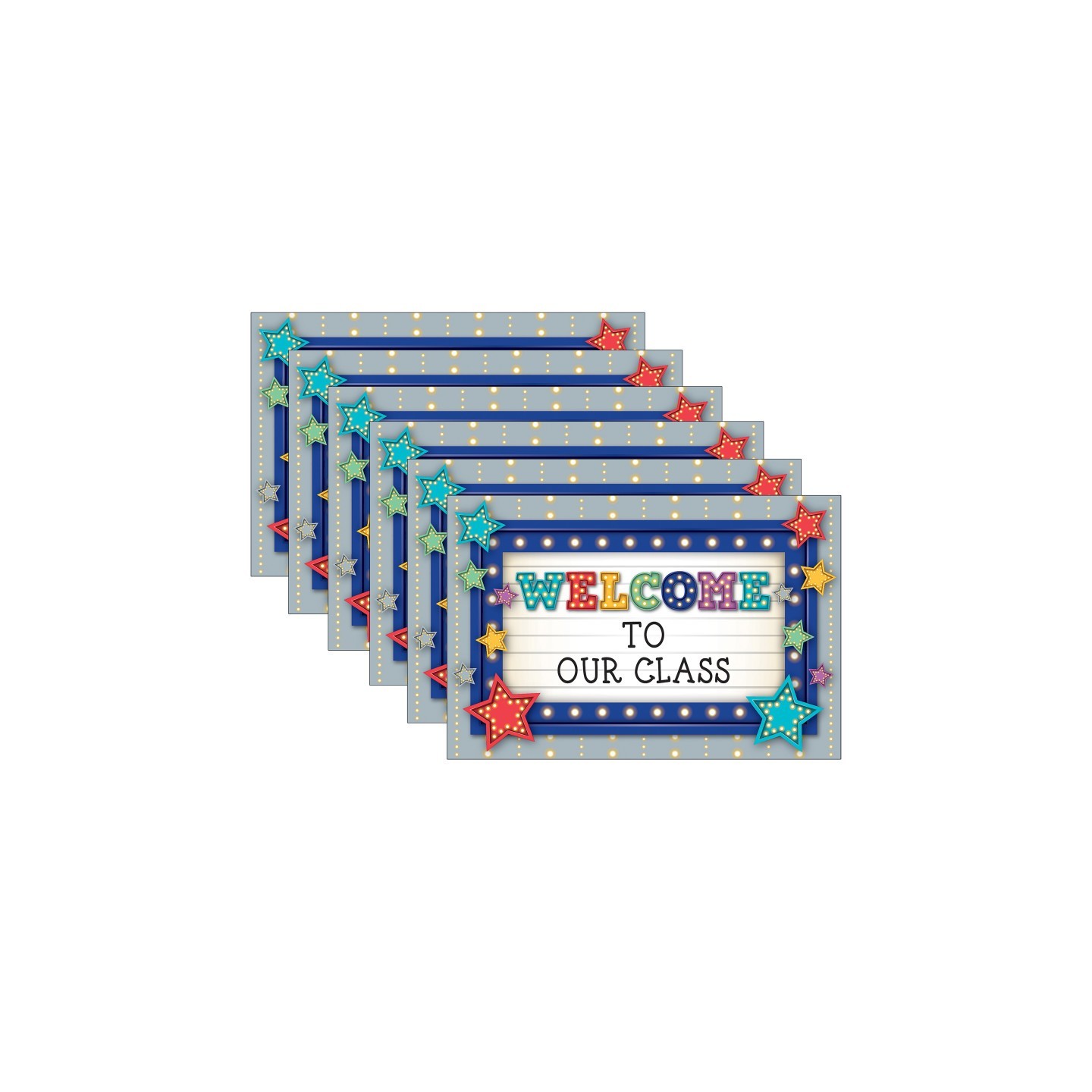 Teacher Created Resources® Marquee Welcome Postcards, 30 Per Pack, 6 Packs