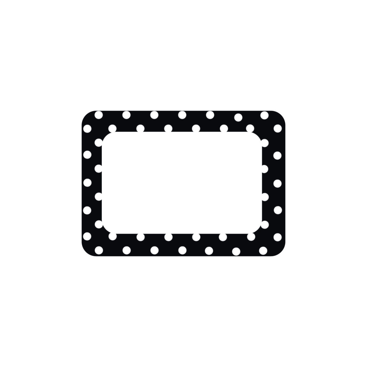 Teacher Created Resources® Black Polka Dots 2 Name Tags/Labels, Pack of 36