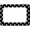 Teacher Created Resources® Black Polka Dots 2 Name Tags/Labels, Pack of 36