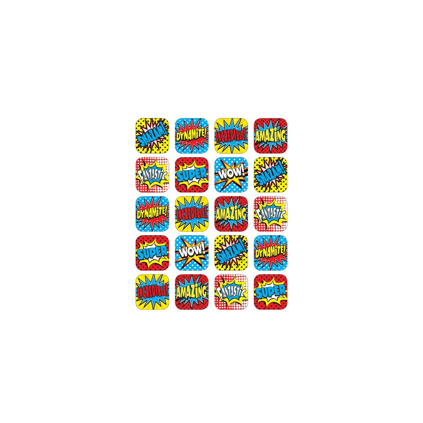 Teacher Created Resources® Superhero Stickers, 120 Stickers