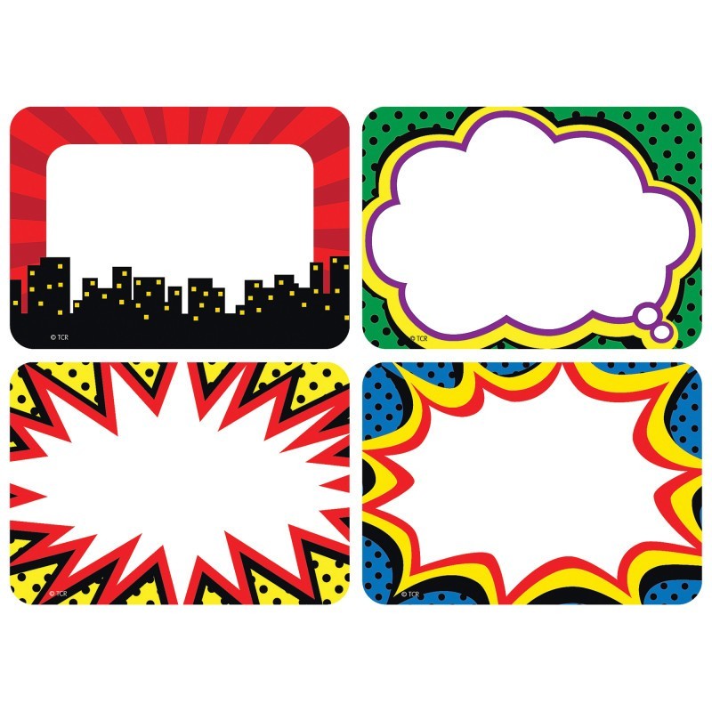 Teacher Created Resources® Superhero Name Tags/Labels, Pack of 36