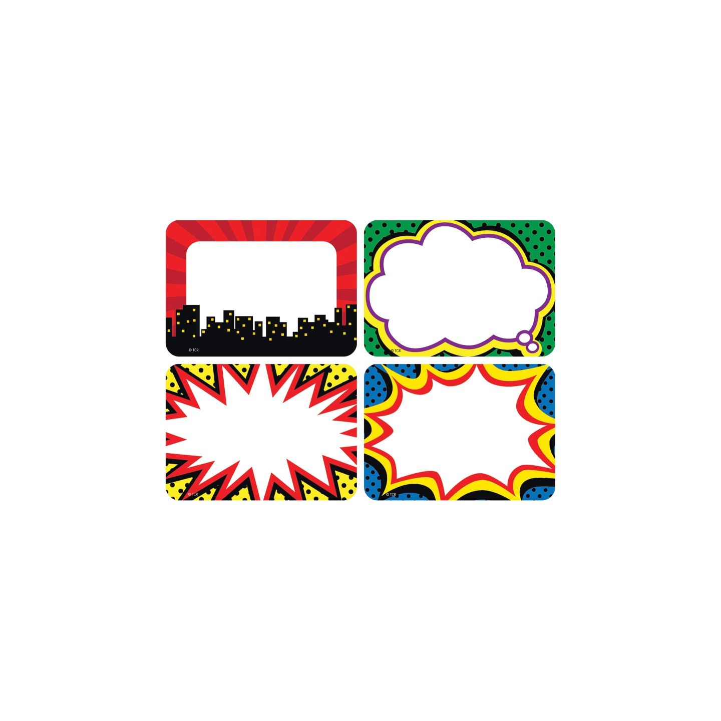Teacher Created Resources® Superhero Name Tags/Labels, Pack of 36