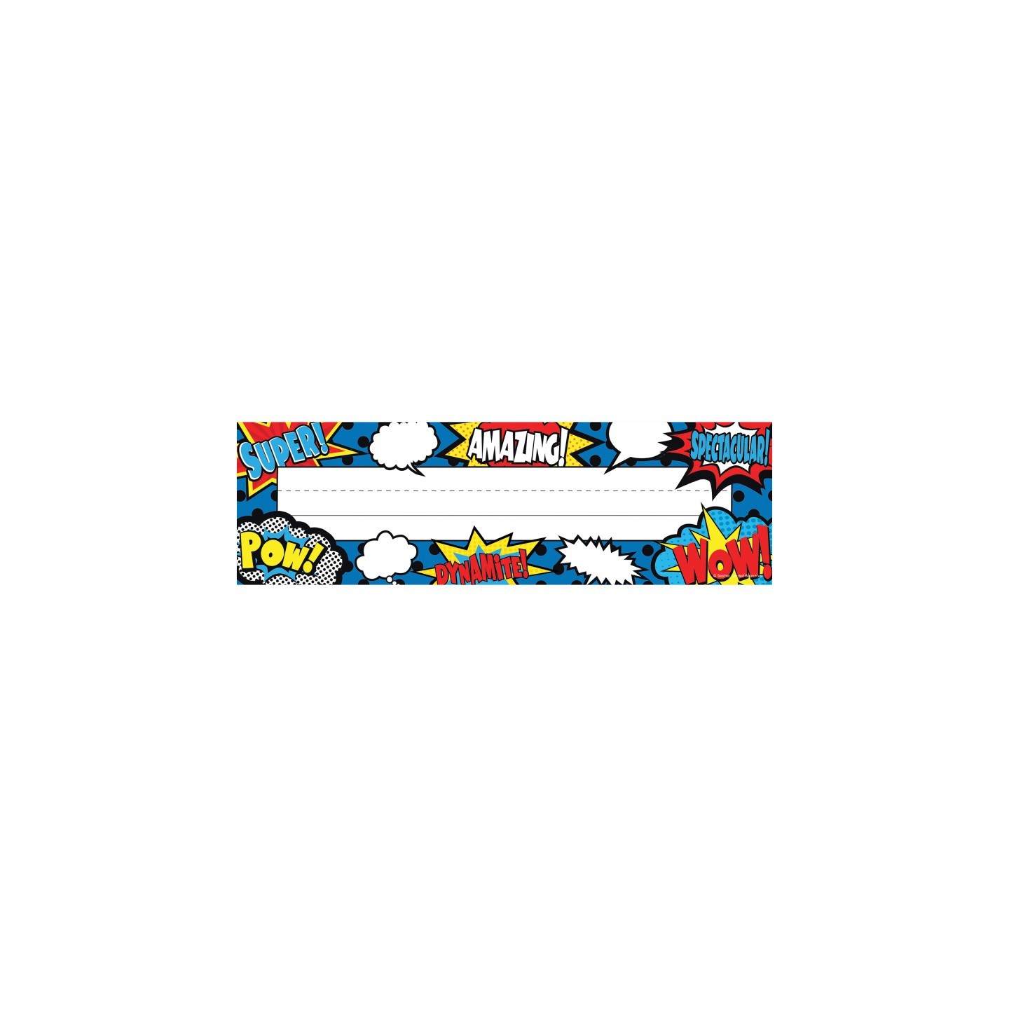 Teacher Created Resources® Superhero Flat Name Plates, Pack of 36