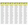 Teacher Created Resources® Black Polka Dots on White Scalloped Border Trim, 35 Feet Per Pack, 6 Packs