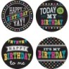 Teacher Created Resources® Chalkboard Brights Happy Birthday Wear 'Em Badges, Pack of 32