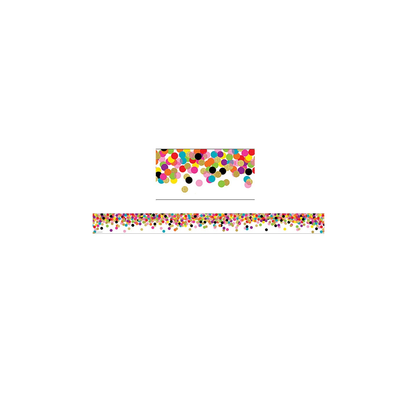 Teacher Created Resources® Confetti Straight Border Trim, 35 Feet