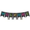 Teacher Created Resources® Chalkboard Brights Pennants Welcome Bulletin Board Display
