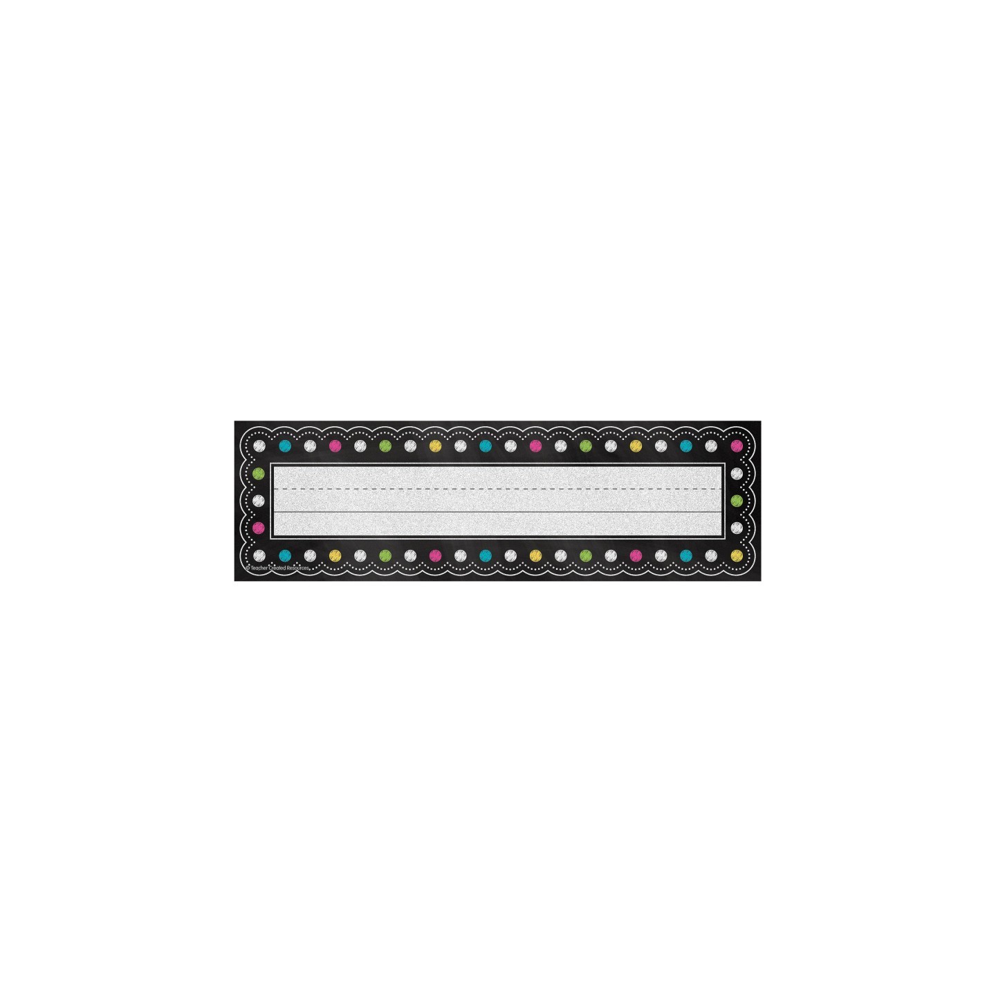 Teacher Created Resources® Chalkboard Brights Flat Name Plates
