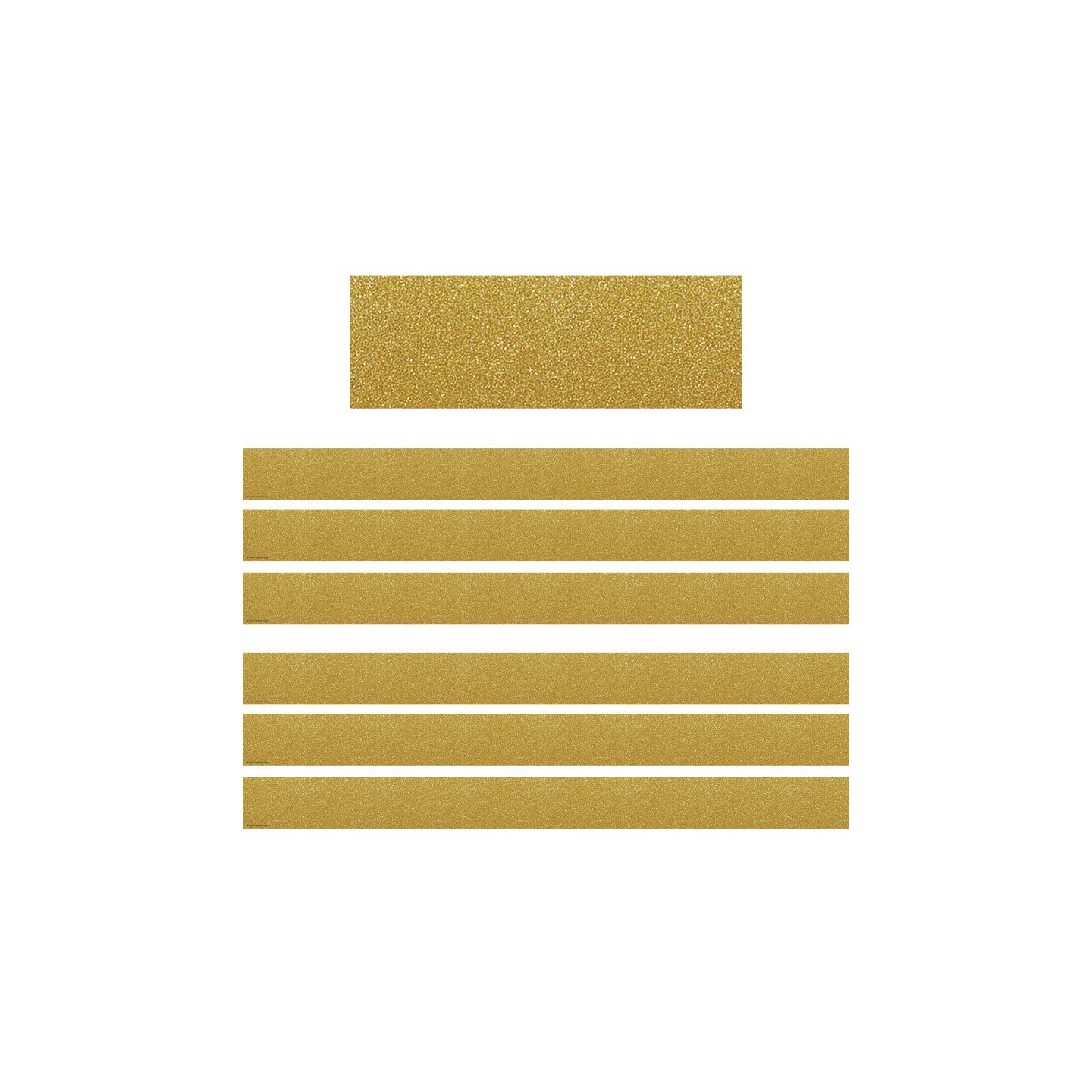 Teacher Created Resources® Confetti Gold Straight Border Trim, 35 Feet Per Pack, 6 Packs