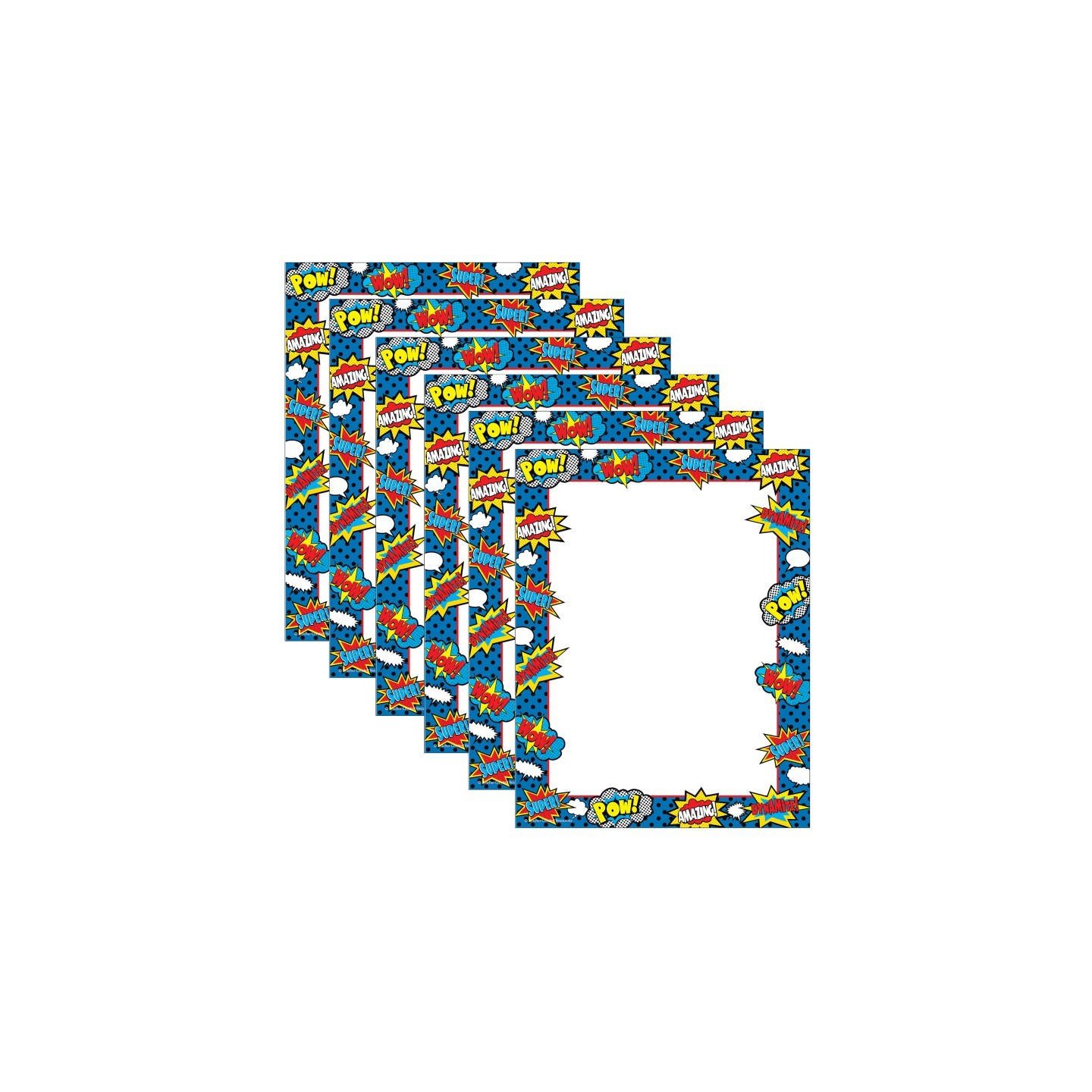 Teacher Created Resources® Superhero Computer Paper, 50 Sheets Per Pack, 6 Packs