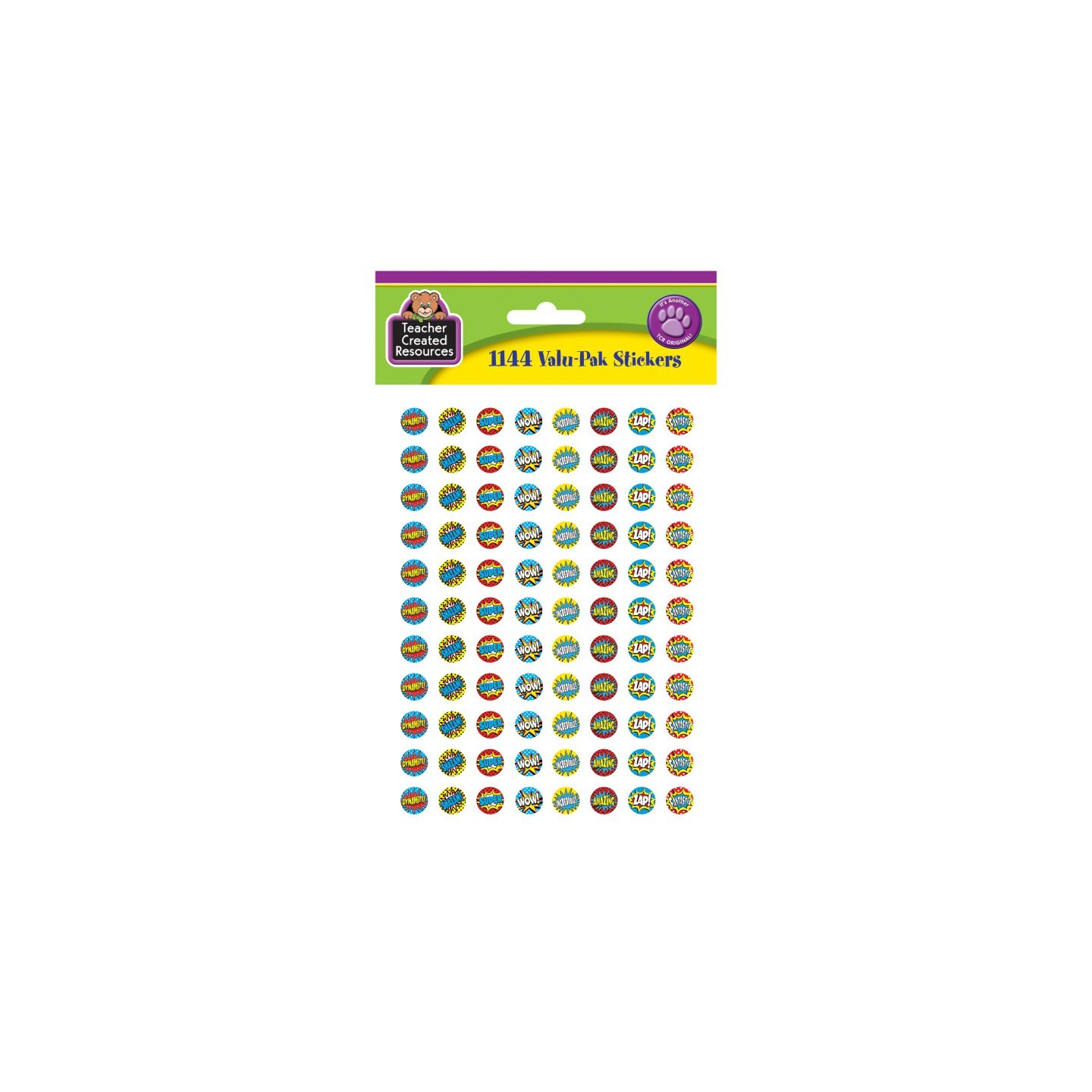 Teacher Created Resources® Superhero Mini Stickers Valu-Pak, Pack of 1144