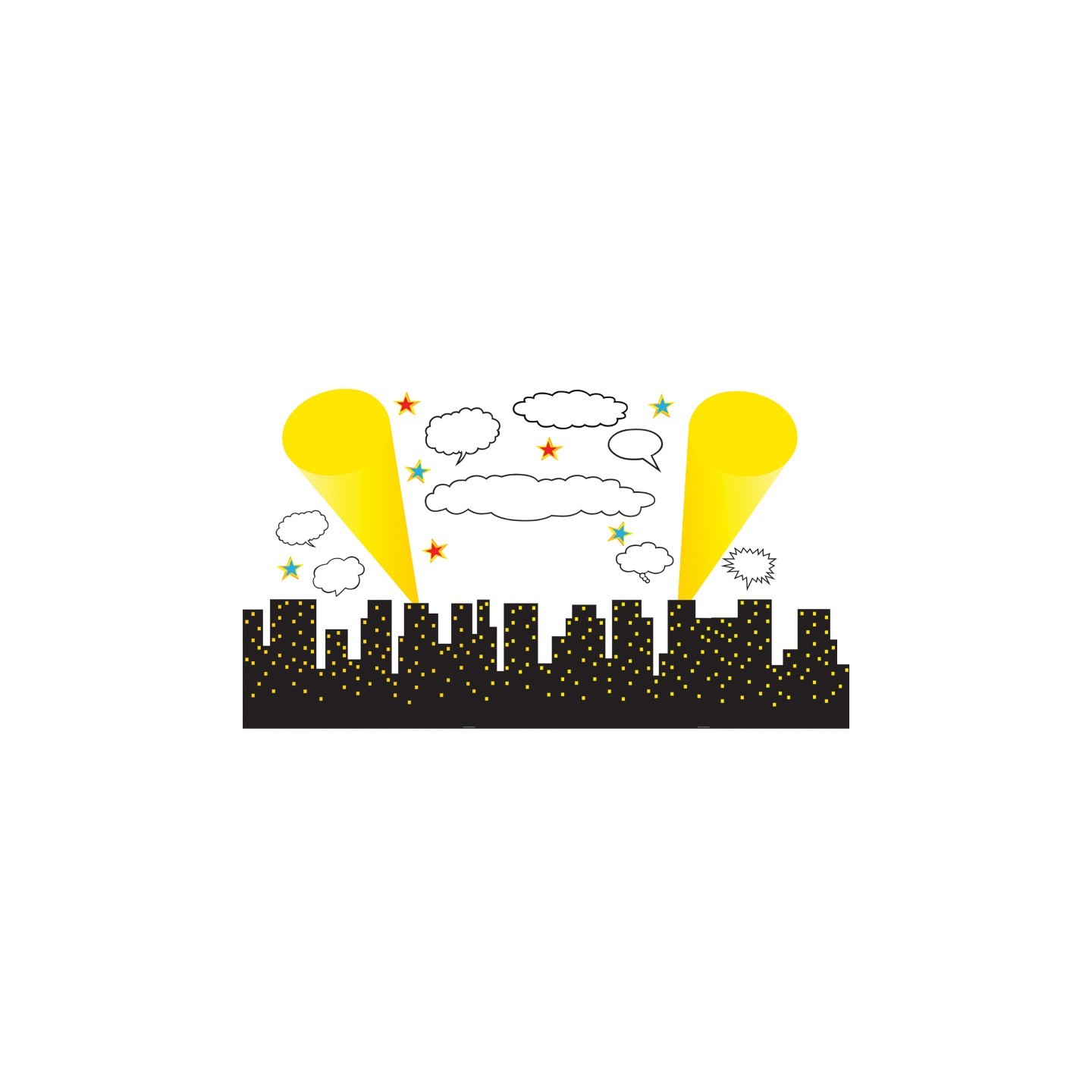 Teacher Created Resources® Superhero Cityscape Bulletin Board Display
