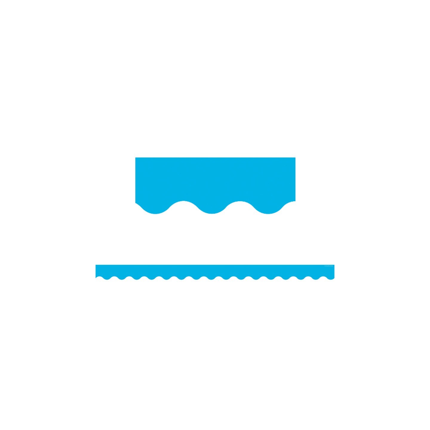 Teacher Created Resources® Aqua Solid Scalloped Border Trim, 35 Feet