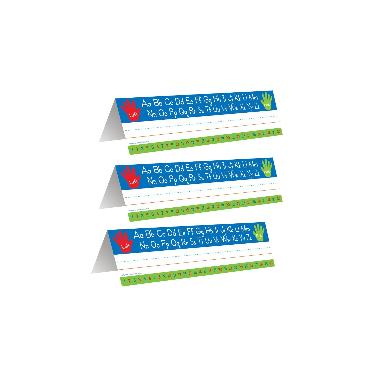 Teacher Created Resources® Left Right Alphabet Tented Name Plate, 36 Per Pack, 3 Packs