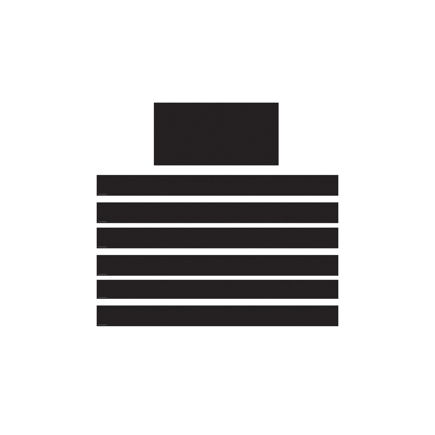 Teacher Created Resources® Black Straight Border Trim, 35 Feet Per Pack, 6 Packs