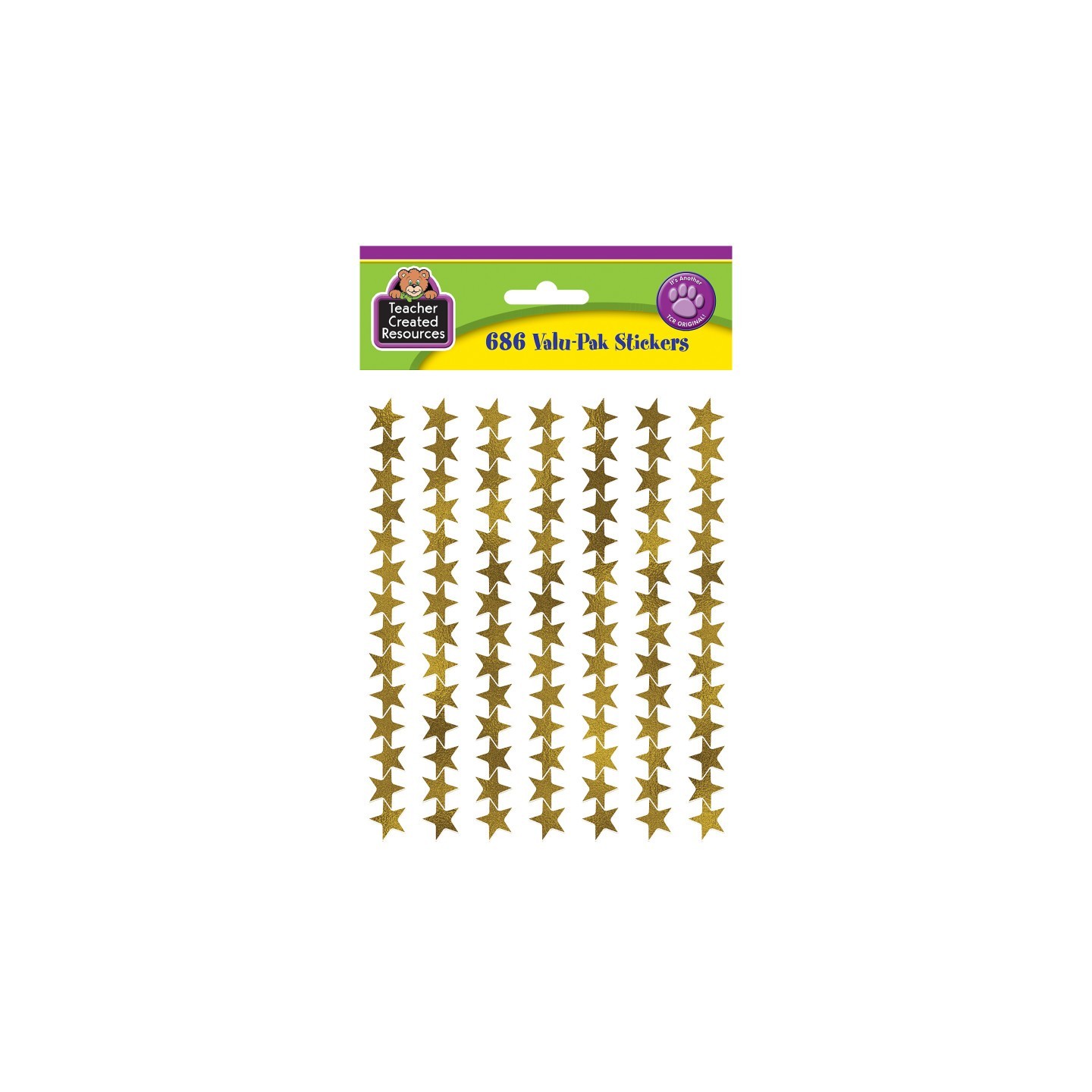 Teacher Created Resources® Gold Foil Star Stickers Valu-Pak, Pack of 686