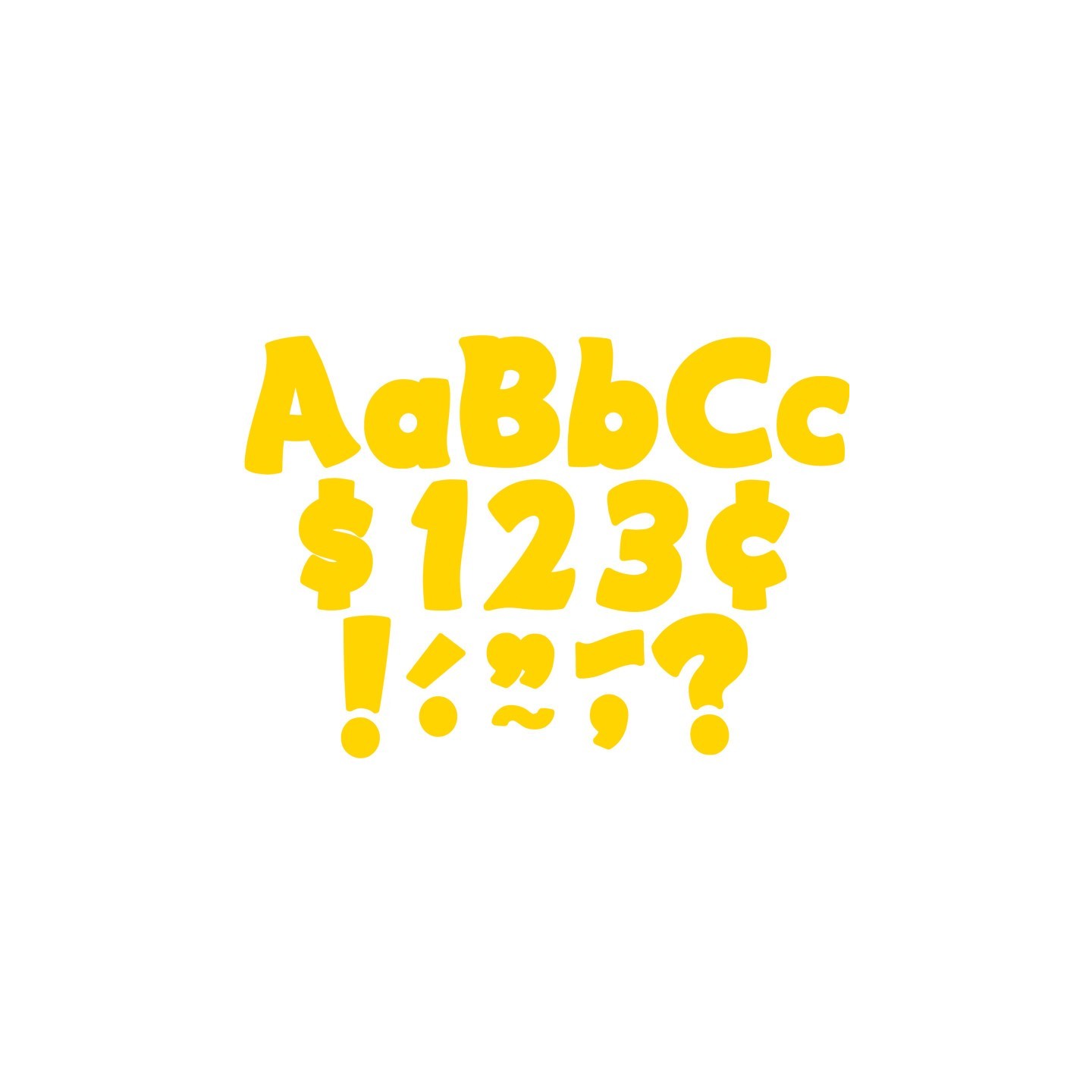 Teacher Created Resources® Yellow Gold Funtastic 4" Letters Combo Pack