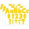 Teacher Created Resources® Yellow Gold Funtastic 4" Letters Combo Pack, 208 Per Pack, 3 Packs