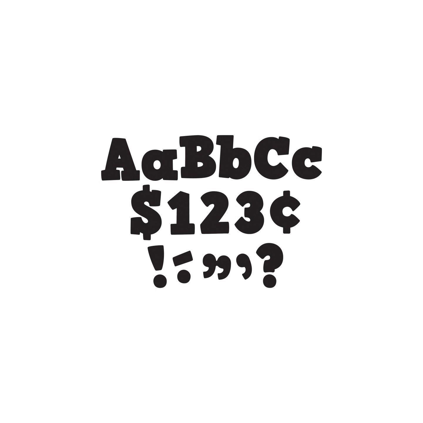 Teacher Created Resources® Black Bold Block 4" Letters Combo Pack