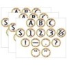 Teacher Created Resources® Confetti Circle Letters, 216 Characters Per Pack, 3 Packs