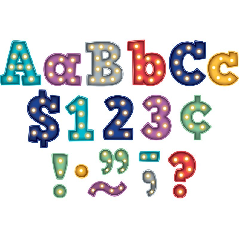 Teacher Created Resources® Marquee Bold Block 4" Letters Combo Pack