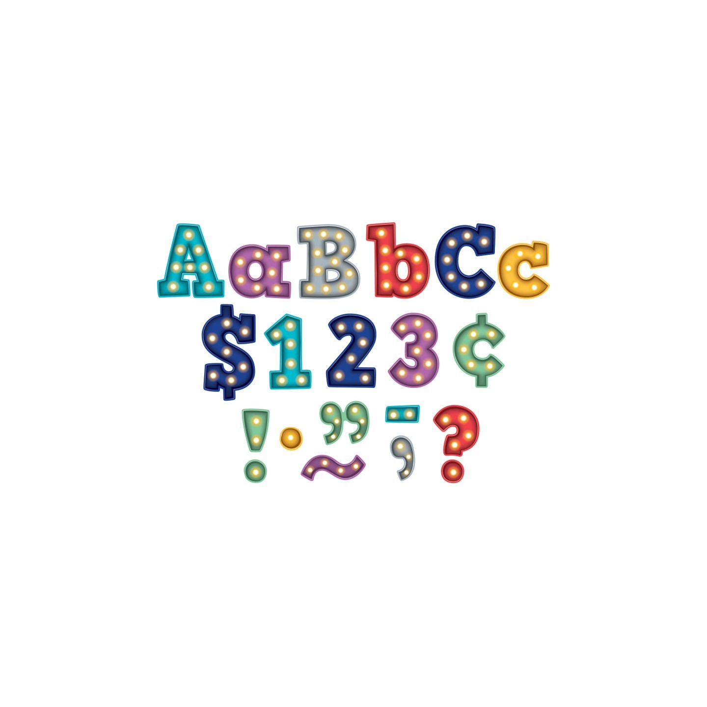 Teacher Created Resources® Marquee Bold Block 4" Letters Combo Pack