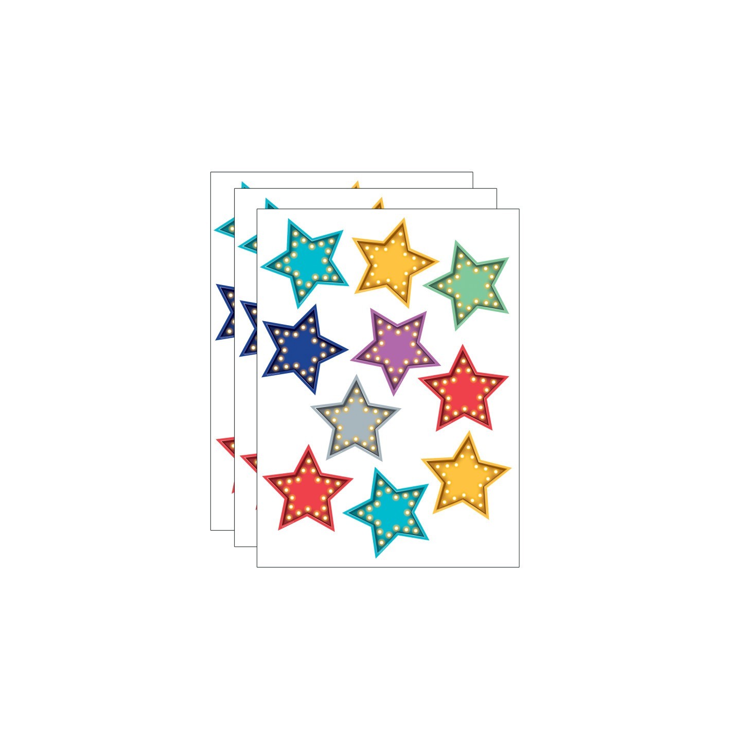 Teacher Created Resources® Marquee Stars Accents, 30 Per Pack, 3 Packs