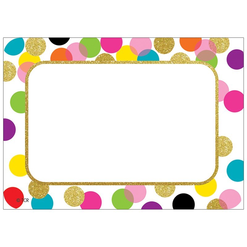 Teacher Created Resources® Confetti Name Tags/Labels