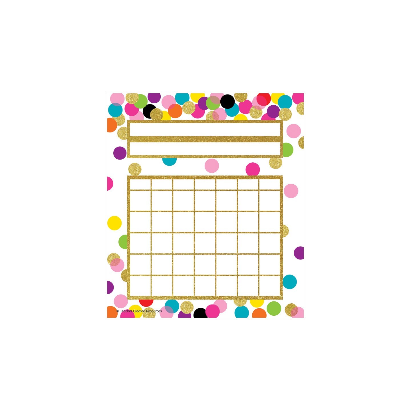 Teacher Created Resources® Confetti Incentive Charts, 36 Per Pack