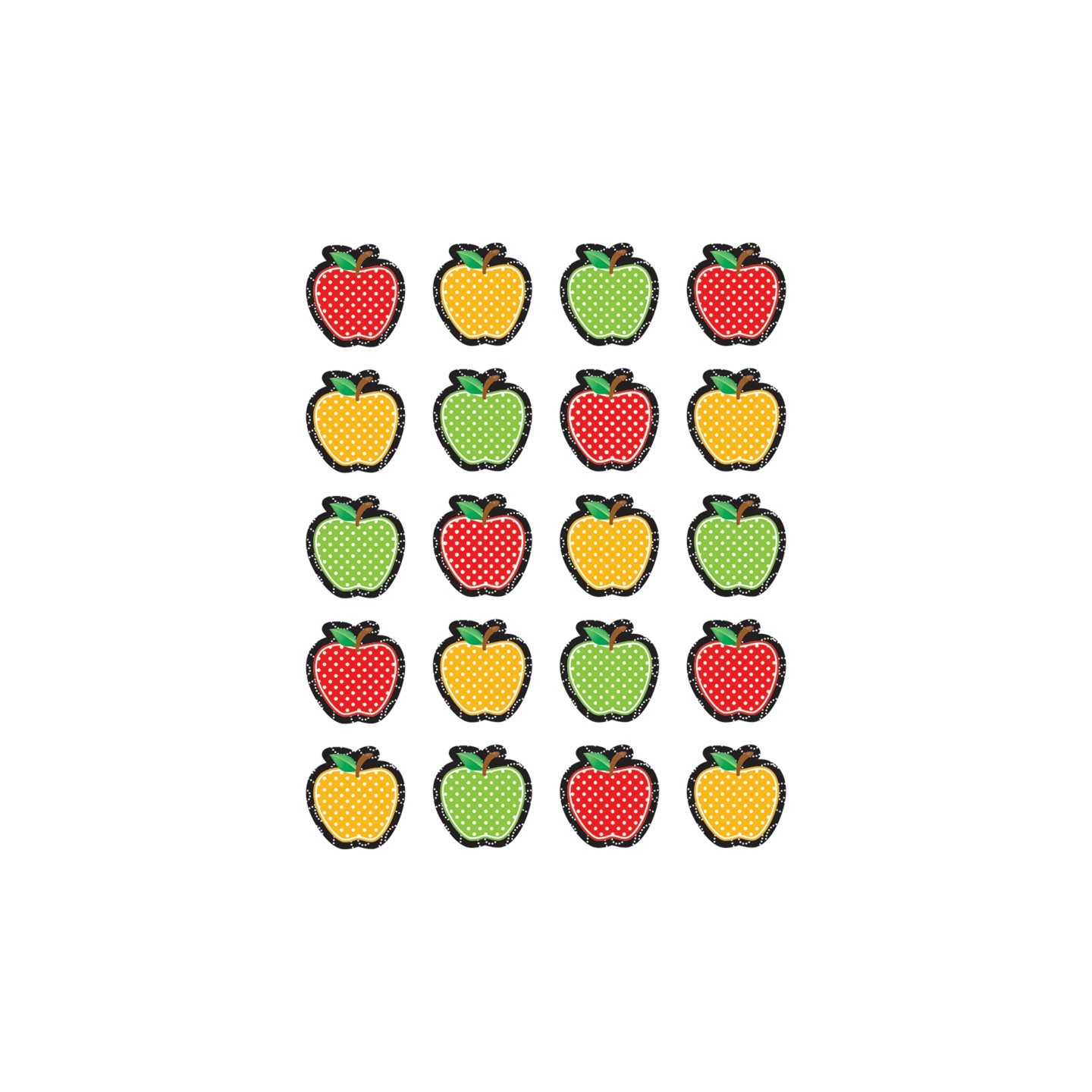 Teacher Created Resources® Dotty Apples Stickers, Pack of 120