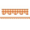 Teacher Created Resources® Orange Gingham Scalloped Border Trim, 35 Feet