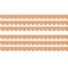 Teacher Created Resources® Orange Gingham Scalloped Border Trim, 35 Feet Per Pack, 6 Packs