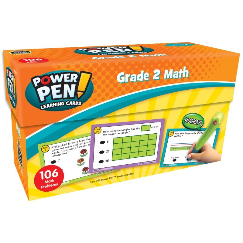 Teacher Created Resources® Power Pen® Learning Cards: Math Grade 2
