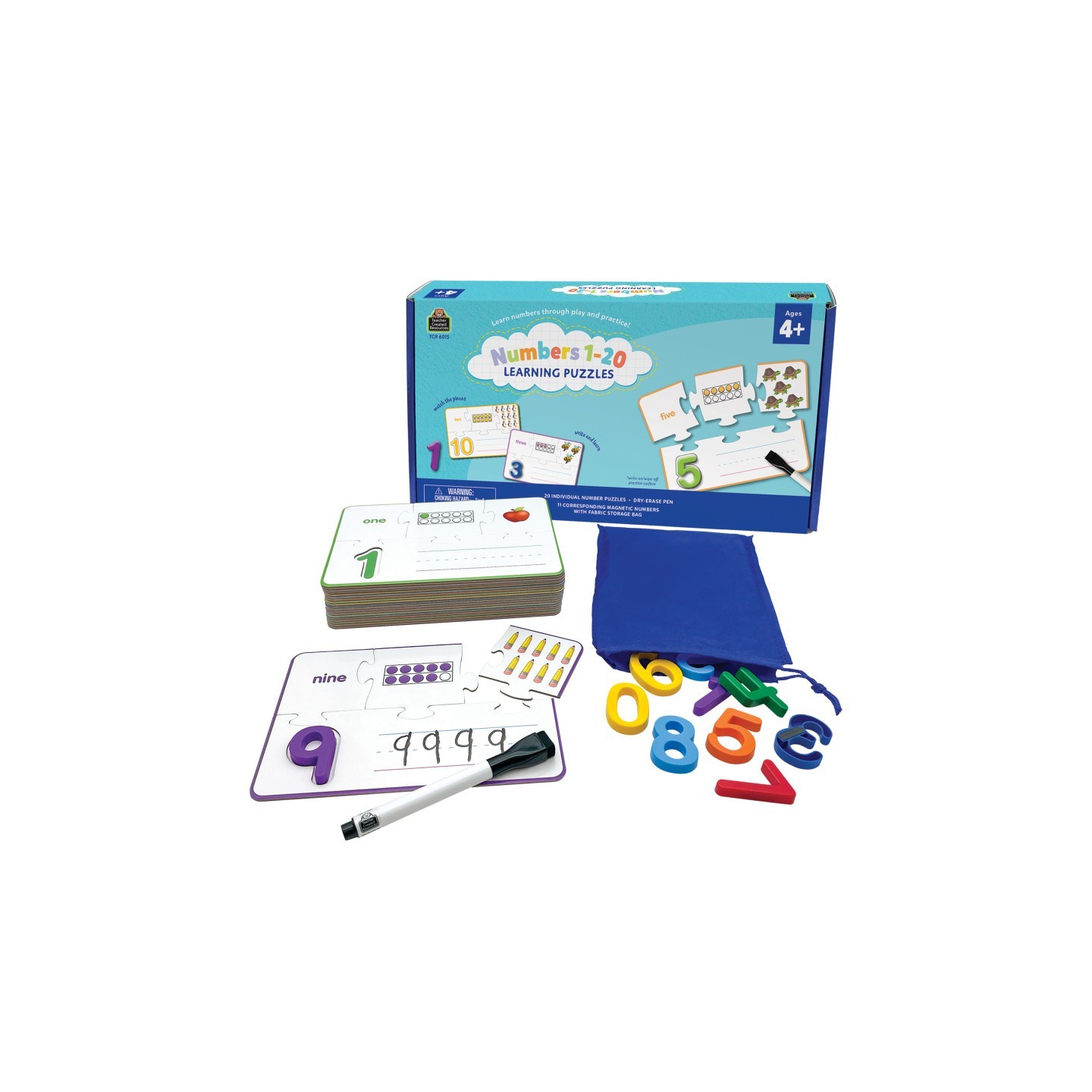 Teacher Created Resources® Learning Puzzle: Numbers 1-20