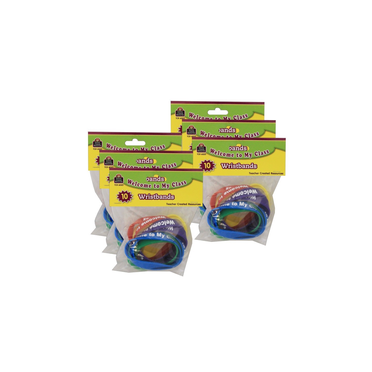 Teacher Created Resources® Welcome to My Class Wristbands, 10 Per Pack, 6 Packs