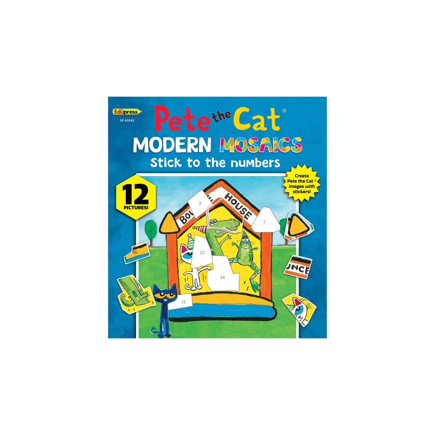 Teacher Created Resources® Pete The Cat Modern Mosaics Stick to the Numbers