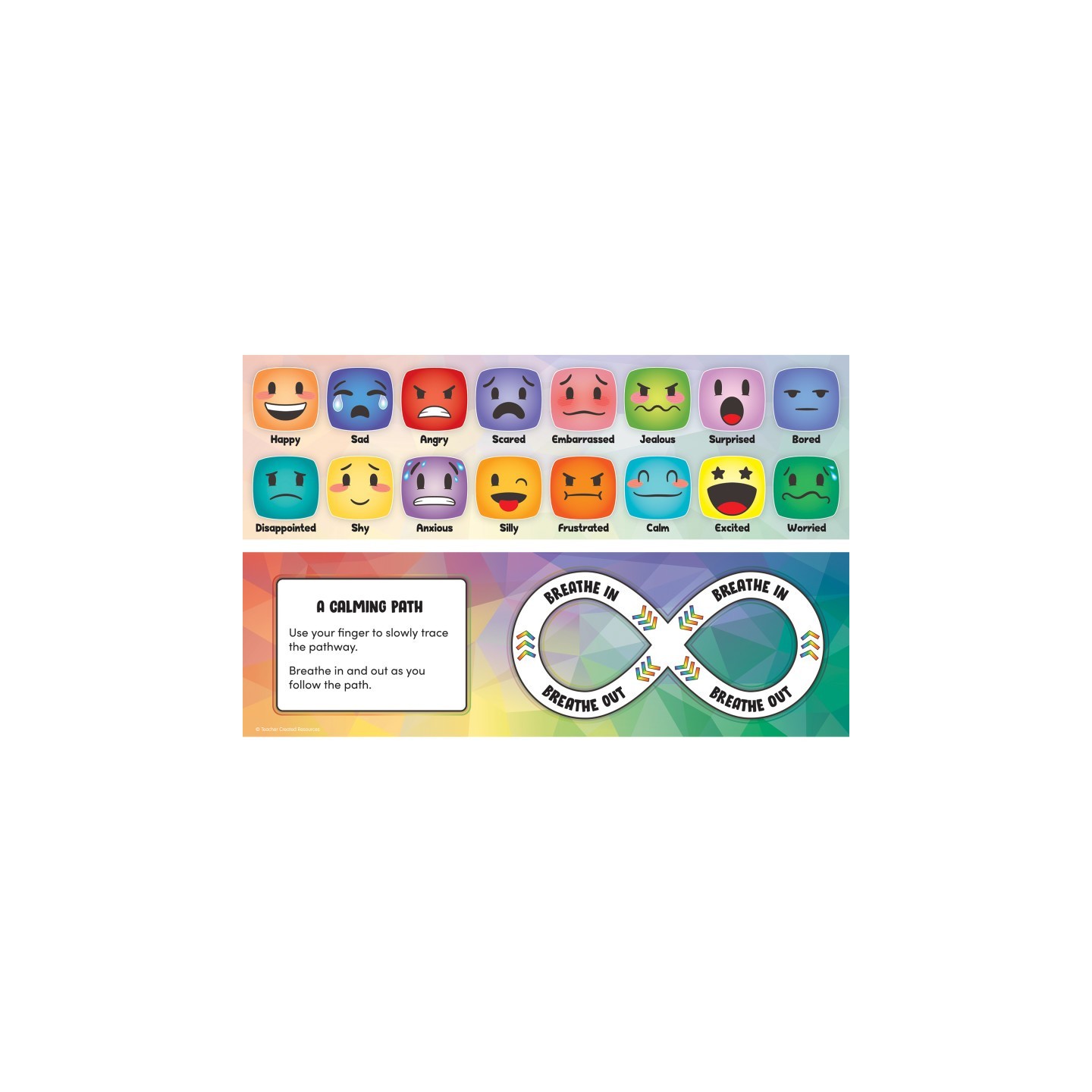 Teacher Created Resources® Social-Emotional Mood Meters, 11-1/2" x 3-1/2", Pack of 36