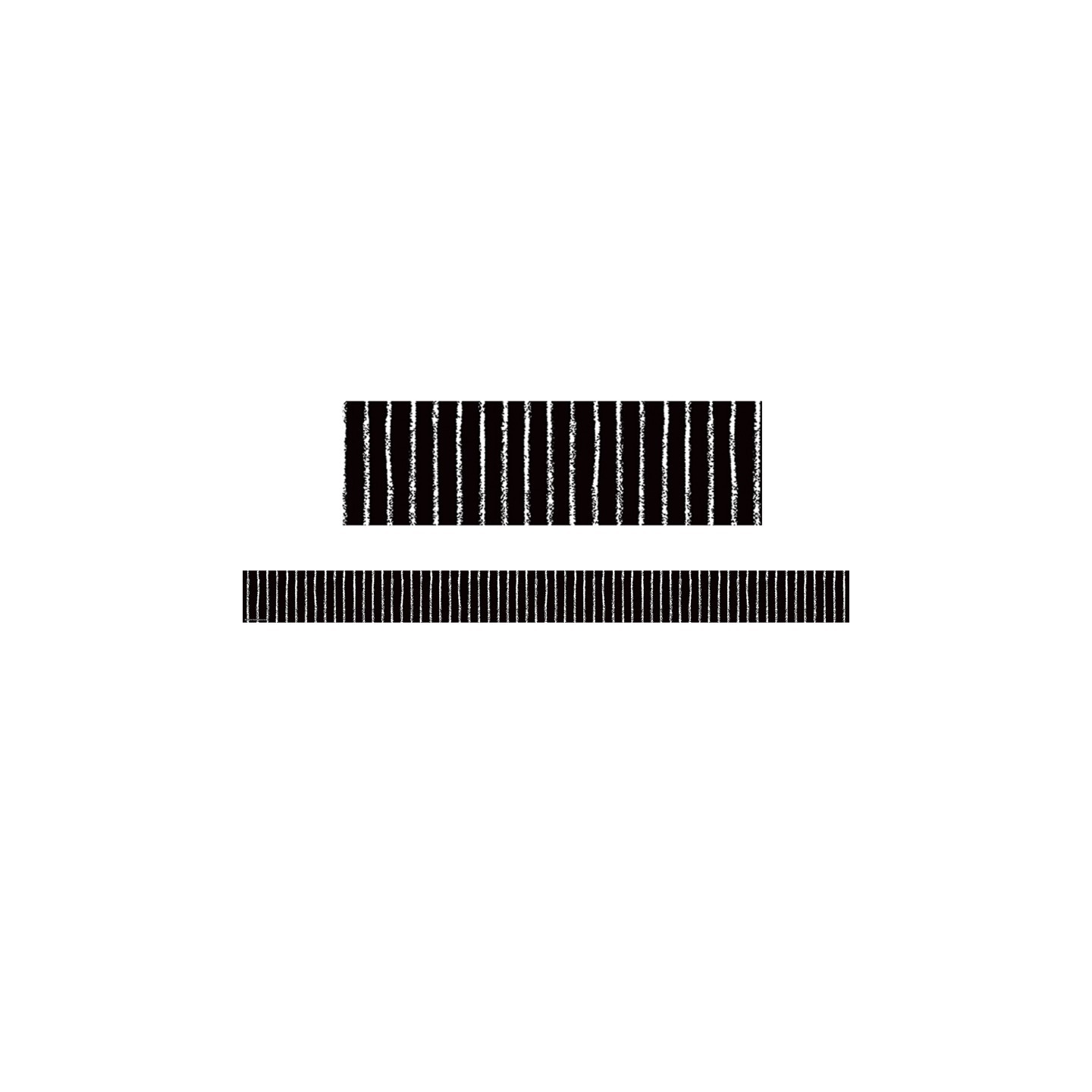 Teacher Created Resources® Black With White Pinstripes Straight Border Trim, 35 Feet