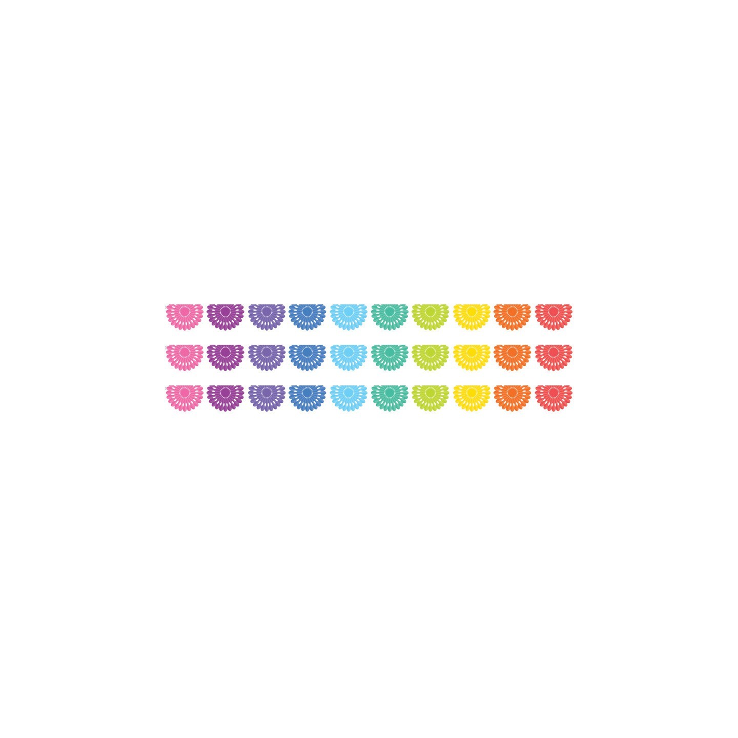 Teacher Created Resources® Colorful Fiesta Die-Cut Border Trim, 35 Feet Per Pack, 3 Packs