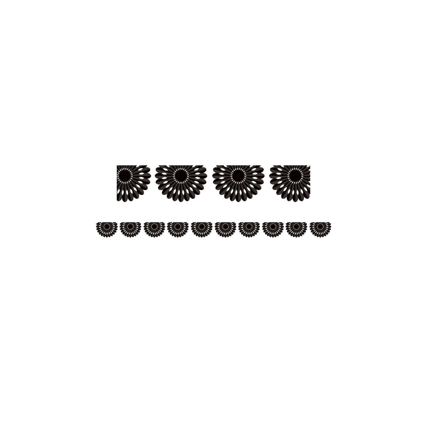 Teacher Created Resources® Black and White Fiesta Die-Cut Border Trim, 35 Feet