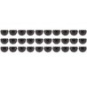 Teacher Created Resources® Black and White Fiesta Die-Cut Border Trim, 35 Feet Per Pack, 3 Packs