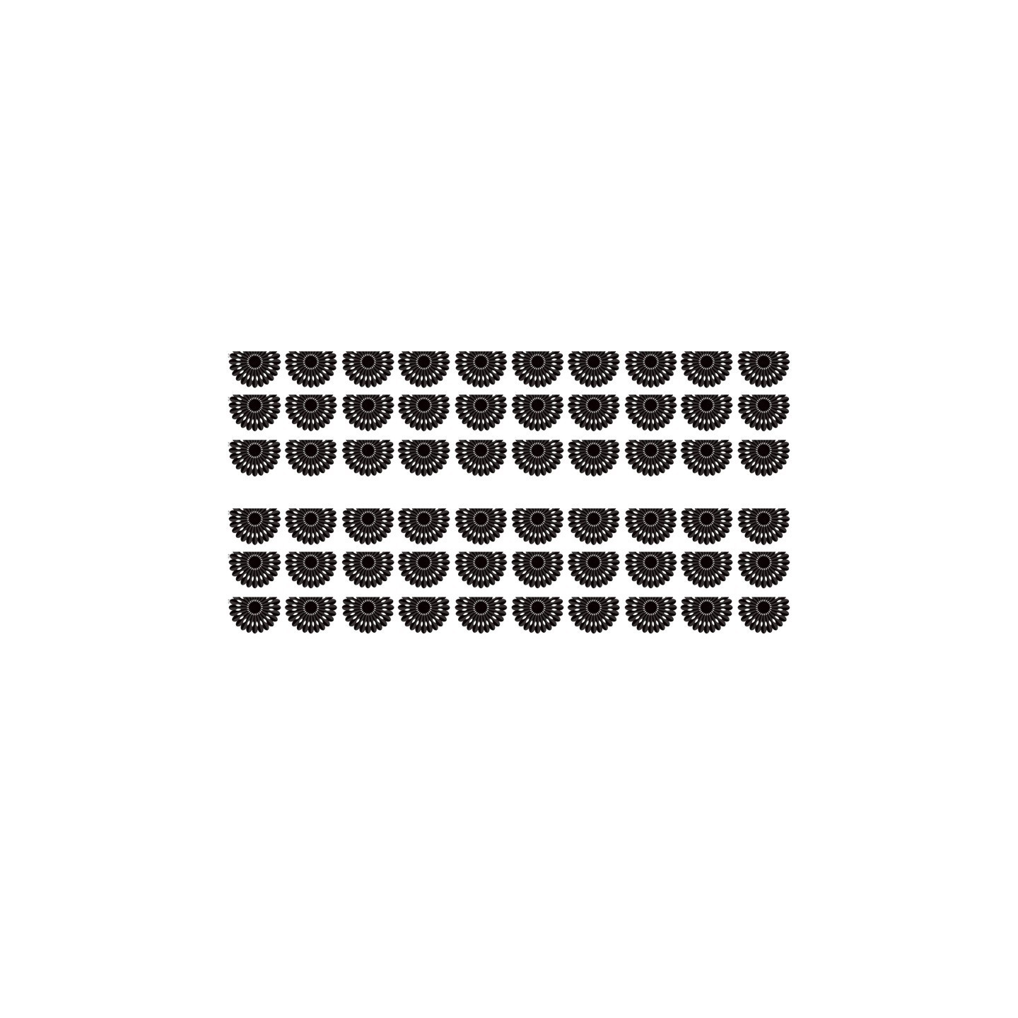 Teacher Created Resources® Black and White Fiesta Die-Cut Border Trim, 35 Feet Per Pack, 6 Packs