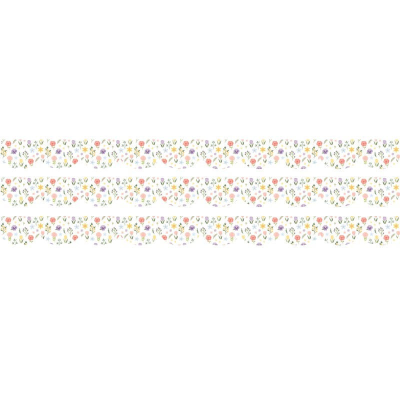 Teacher Created Resources® Cottagecore Die-Cut Border Trim, 35 Feet Per Pack, 3 Packs