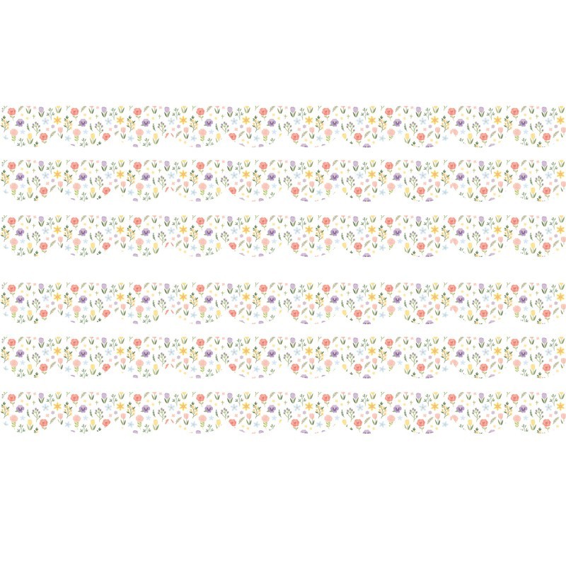 Teacher Created Resources® Cottagecore Die-Cut Border Trim, 35 Feet Per Pack, 6 Packs