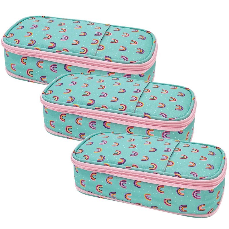 Teacher Created Resources® Oh Happy Day Rainbows Pencil Case, Pack of 3