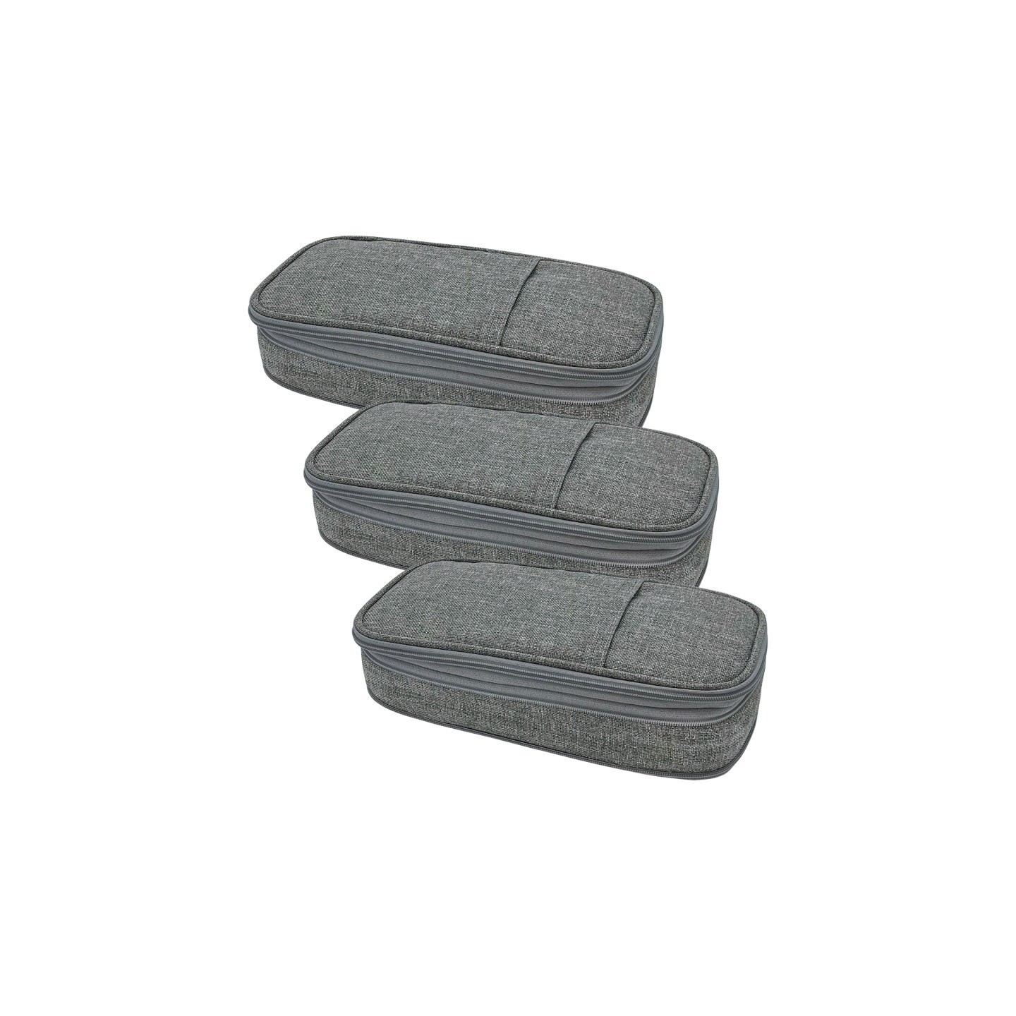 Teacher Created Resources® Gray Pencil Case, Pack of 3